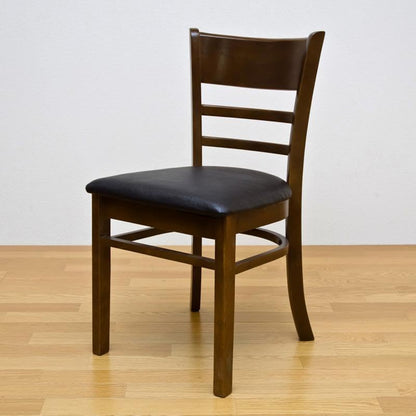 Dining Chair with Solid Wood Frame and Legs,PU Laether Seat Material,for Living Room, Kitchen,Restaurant (four chairs)