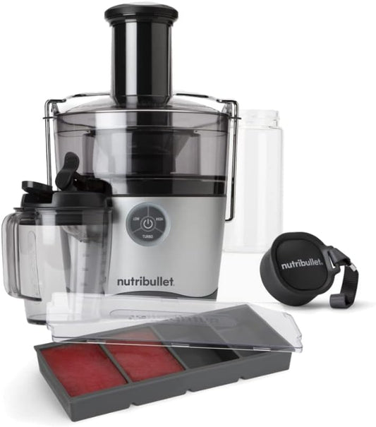 Nutribullet NBJ-200 Juicer Pro Compact 2 Litre Pulp Basin 1000 W Black, Silver