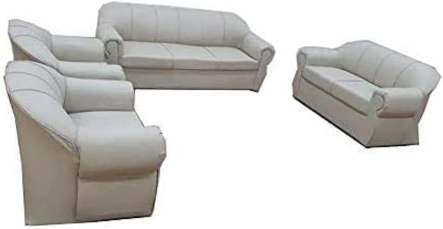 MAB FURNISHINGS 4 Piece Modern Living Room Sofa Set – Beige