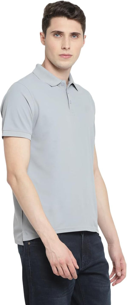 Deniklo Men's Solid Regular fit Polo Shirt