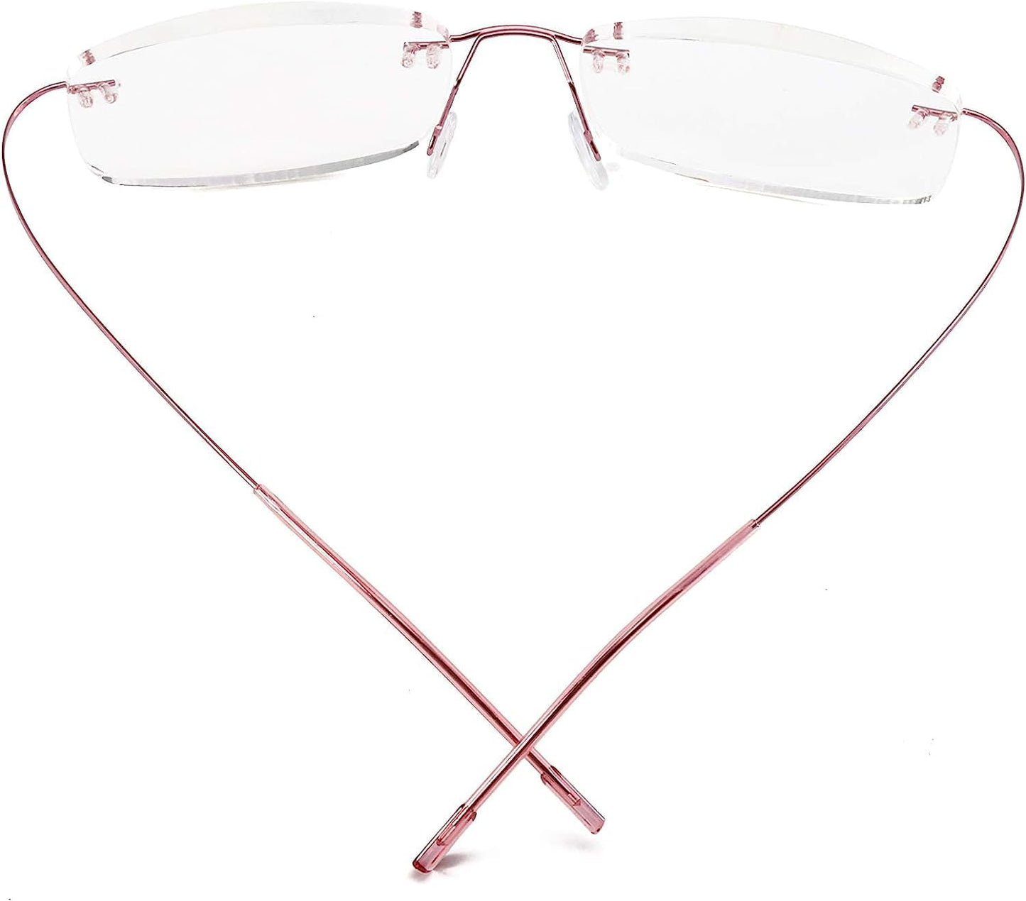 Titanium Glasses Frame,Rimless Frameless Optical Eyewear Eyeglasses for Men and Women F85640