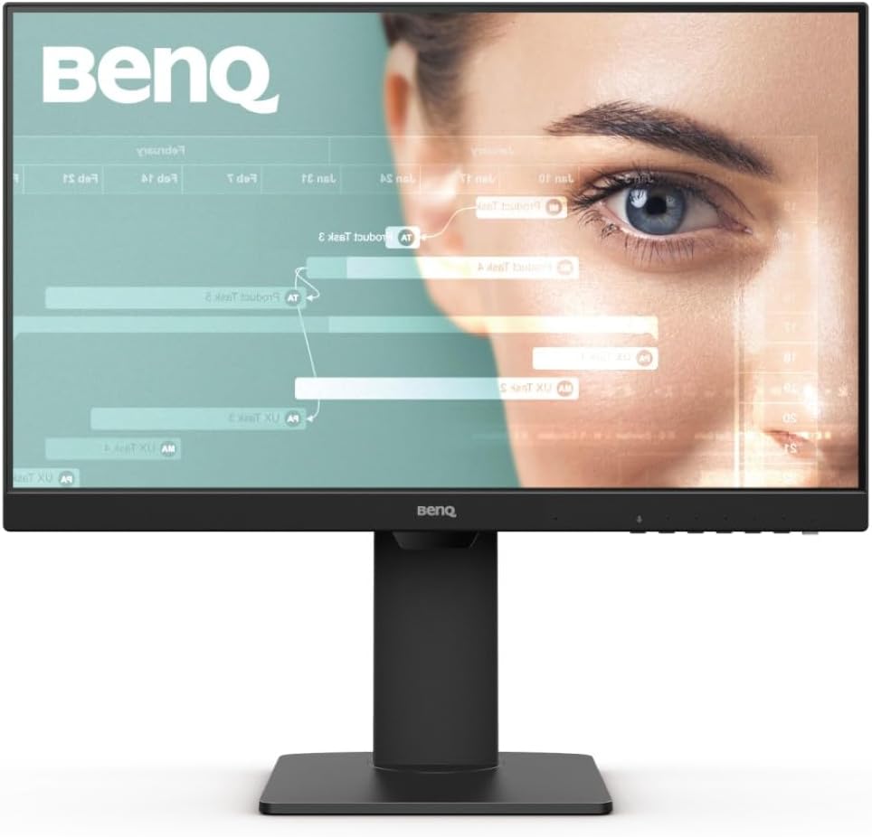 BenQ GW2785TC 27 inch IPS 1920x1080 Full HD 75Hz Ultra-Slim Bezel Monitor, Height Adjust, Eye Care, Brightness Intelligence, Speakers, Mic, USB-C (PD 60W), HDMI, DP, Coding Mode, Daisy Chain (Black)