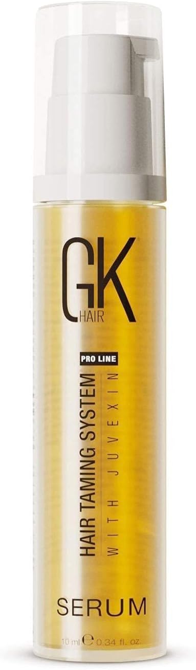 Global Keratin GKHAIR Smoothing Serum (Pack of 1/3.4 fl oz) - 100% Pure Organic Argan Oil | Hydrating Strength Shine Dry Damaged Repair Anti-Frizz Moistures Nourishment