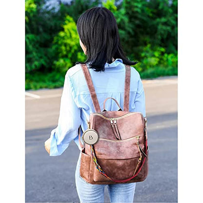 Brandsho - PU Leather Women Multipurpose Carry Tote Crossbody Satchel Purse Clutch Handbag Set of 4 for Travel Shopping And Carry