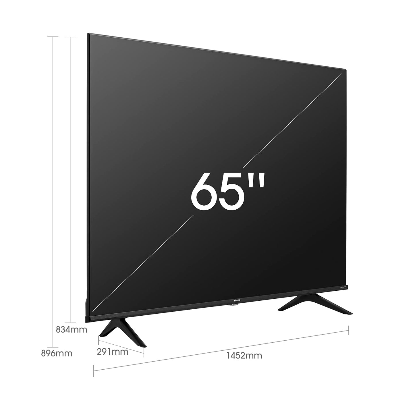 HISENSE 43A6BGTUK (43 Inch) 4K UHD Smart TV, with Dolby Vision HDR, DTS Virtual X, Youtube, Netflix, Disney +, Freeview Play and Alexa Built-in, Bluetooth and WiFi (2022 NEW)