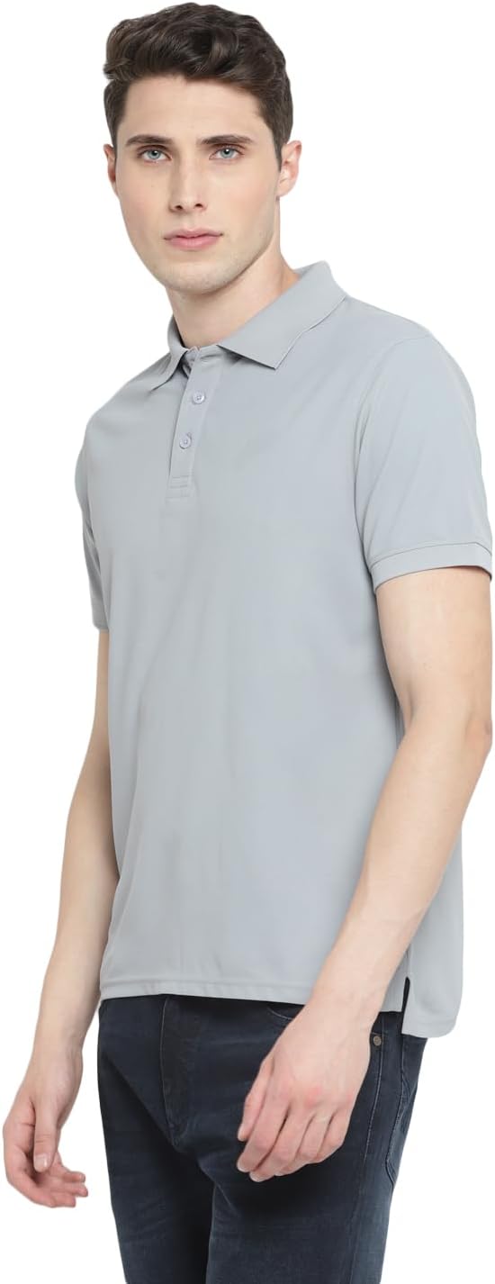 Deniklo Men's Solid Regular fit Polo Shirt