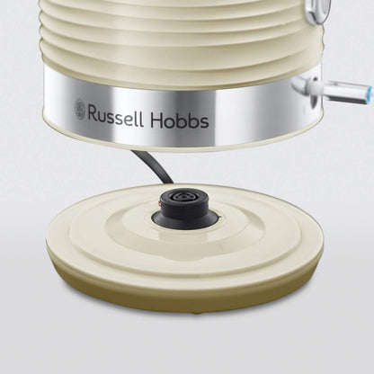 Russell Hobbs 24360 Inspire Electric Kettle, 3000 W Fast Boil, 1.7 Litre, White with Chrome Accents