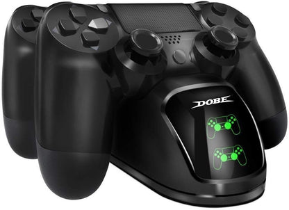 DOBE PS4 Controller Charger, Dual Shock 4 Controller Charging Docking Station with LED Light Indicators and bottom light for PS4/PS4 Slim/PS4 Pro Controller