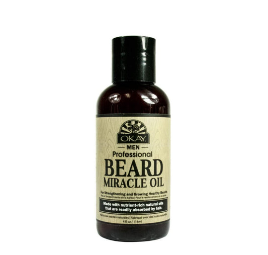 Okay Men Professional Beard Miracle Oil, 4oz