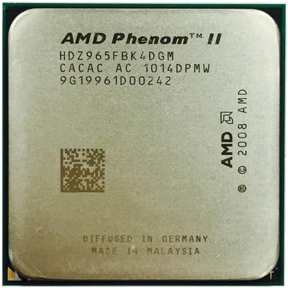 AMD Phenom II X4 965 3.4 GHz Quad-Core CPU Processor HDZ965FBK4DGM Socket AM3 NO FAN