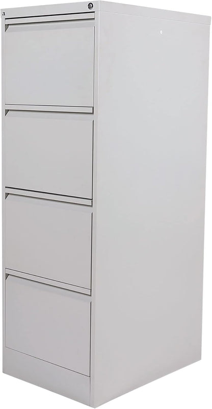 RIGID Steel Vertical Filing Cabinet Large Storage steel Cabinet, Metal Portable Cabinet with 4 Drawers for Legal Size (Grey)