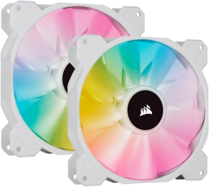 Corsair SP Series, SP120 RGB ELITE, 120mm RGB LED Fan with AirGuide, Single Pack, BLACK