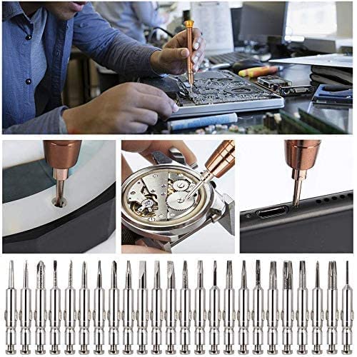 Screwdriver Set,ShowTop 25 in 1 Precision Screwdriver Repair Tool Kits with Black Leather Bag for PC, Eyeglasses, Mobile Phone, Watch, Digital Camera and Other Appliances