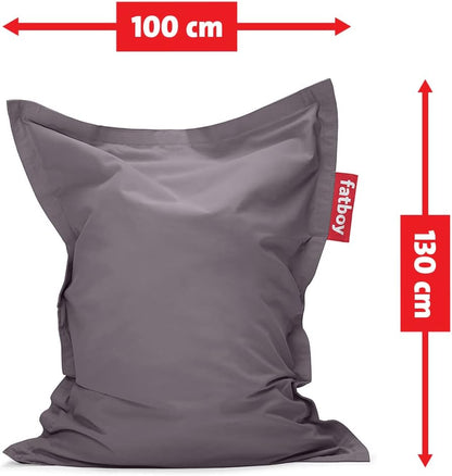 Fatboy® Junior Bean Bag, Stonewashed Beanbag, Water Repellent, Quality Fabric and Filling, Indoor Usage (Red)