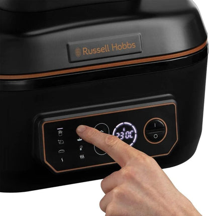 Russell Hobbs Digital Air Fryer XL - 8L Capacity, 1800W, 10 Pre-set Cooking Functions, Dishwasher Safe - (27170 ) Black - 1-Year Warranty