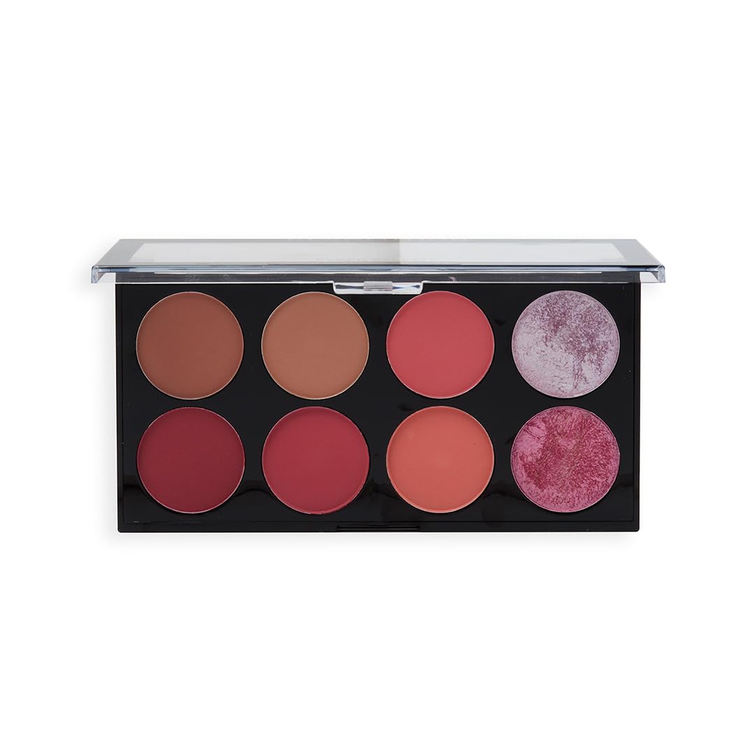 Makeup Revolution Makup Ultra Blush Palette Sugar & Spice, Multicolored Pink