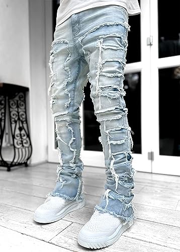 FantasyGears Y2k Jeans Men Grunge Hip Hop Baggy Pants Straight Leg Graphic Denim Joggers Loose Goth Trousers Streetwear