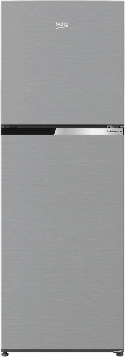 Beko Refrigerator 250Ltr Gross,Brushed Silver,Harvest fresh,Neo frost dual cooling,Prosmart inverter compressor, RDNT300XS "Min 1 year manufacturer warranty"