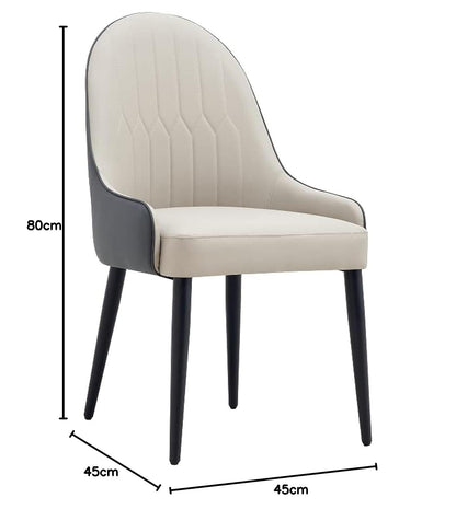 LANNY Dining Room/Restaurant Chair/Hotel chair/Office Visitor Chair/Modern Medium Back Luxury Lamb Wool Chair SZ813 (off white)