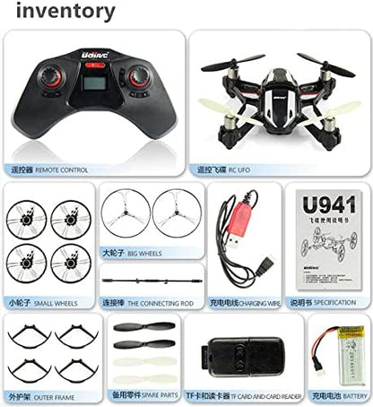 Fytoo Deformable Quadcopter HD Aerial Vehicle Remote Control Drone U841-1 HD Quadcopter Drone with HD 2MP Camera