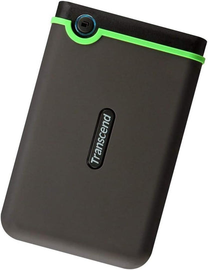 Transcend 2 TB USB 3.0 External Hard Drive - Military Drop Standards TS2TSJ25M3