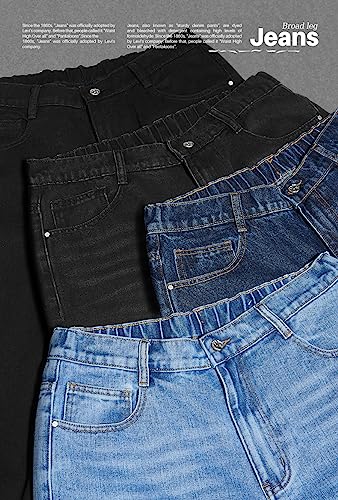 Baggy Jeans for Men Women Y2k Skater Vintage Plain Pants 2023 Casual Wide Leg Jeans Loose Fit Denim Hip Hop Jeans