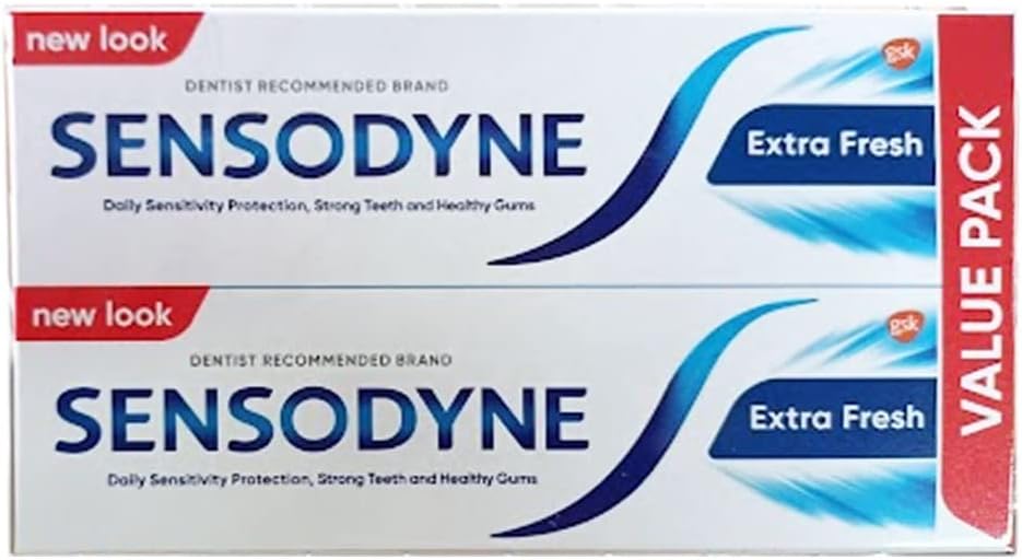 Sensodyne Toothpaste For Sensitive Teeth, Extra Fresh Flavour, 75 Ml, Value Pack Of 2