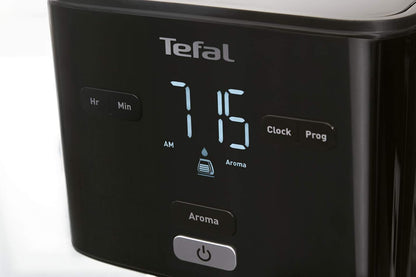 TEFAL Toaster | SmartN'Light Digital Toaster | 2 Slots | 850 W | 7 Levels of Toasting | Defrot and Reheat Functions | Settings Saving Function | Safe to Touch | BLACK | 2 Years Warranty | TT640840