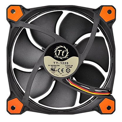 Thermaltake Ring 14 High Static Pressure 140mm Circular Ring Case/Radiator Fan With Anti-Vibration Mounting System Cooling Cl-F039-PL4Wt-A White