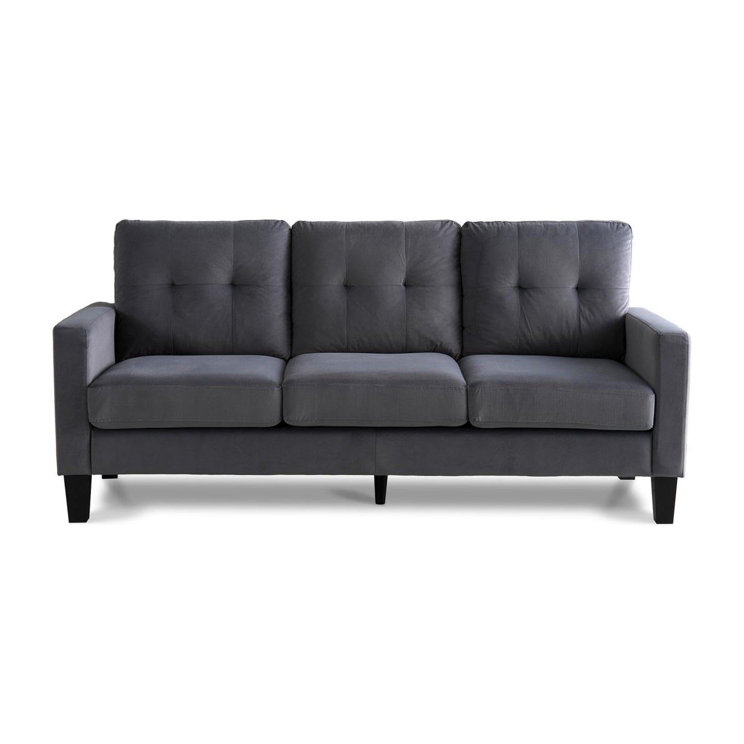 Pan Home ALBUS 3 SEATER SOFA- DARK GREY