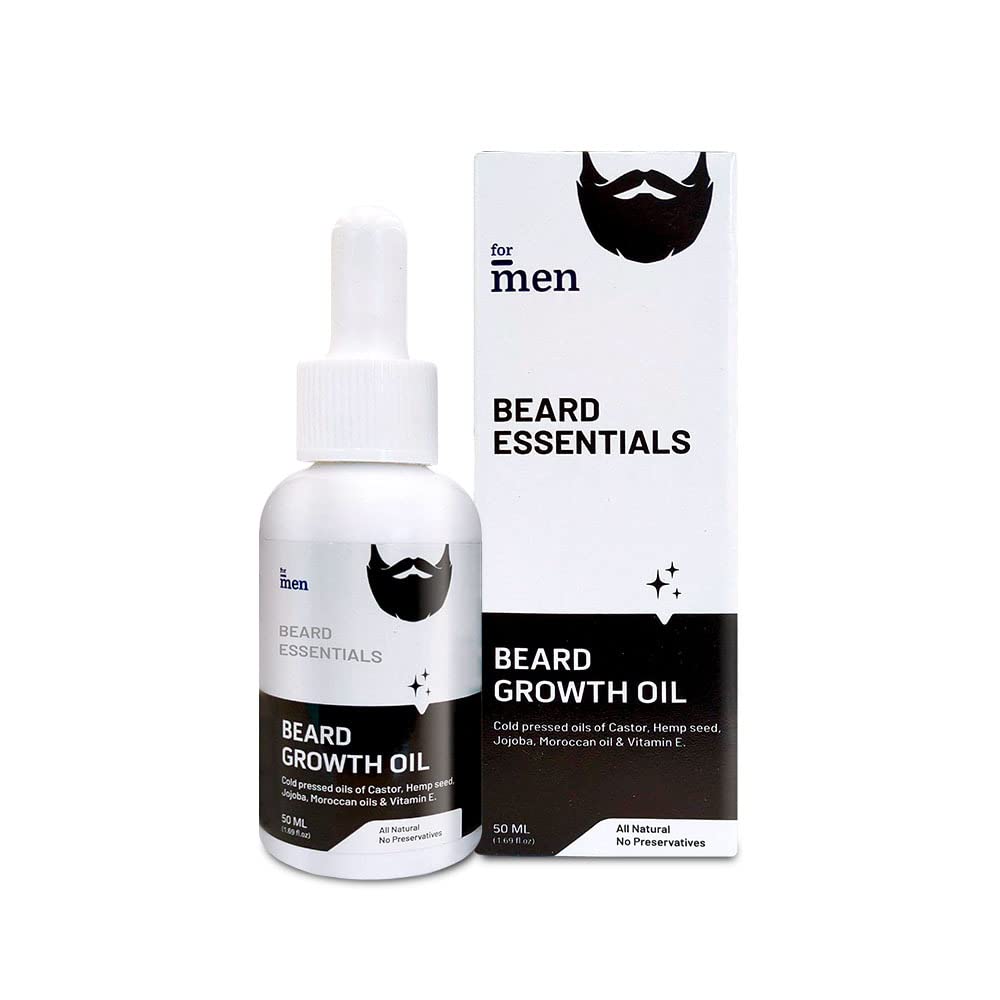 ForMen Beard Growth Oil | 4X Beard Essentials for Thicker and Fuller Beard With 100% Natural Beard Oil for Men