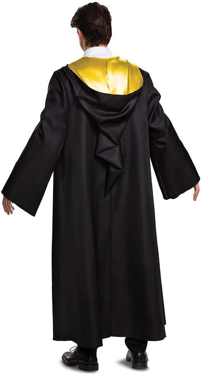 DISGUISE Harry Potter Robe, Deluxe Wizarding World Hogwarts House Themed Robes for Adults, Movie Quality Dress Up Costume Accessory, Black