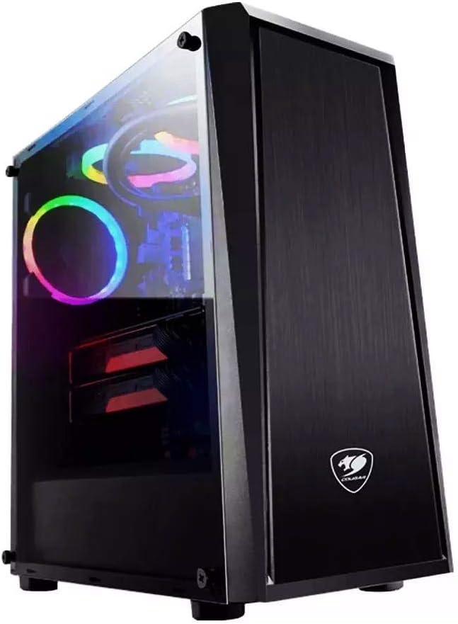 Cougar Gaming Case MX340, Mid-Tower, Tempered Glass, 1 Pre-Installed Fan