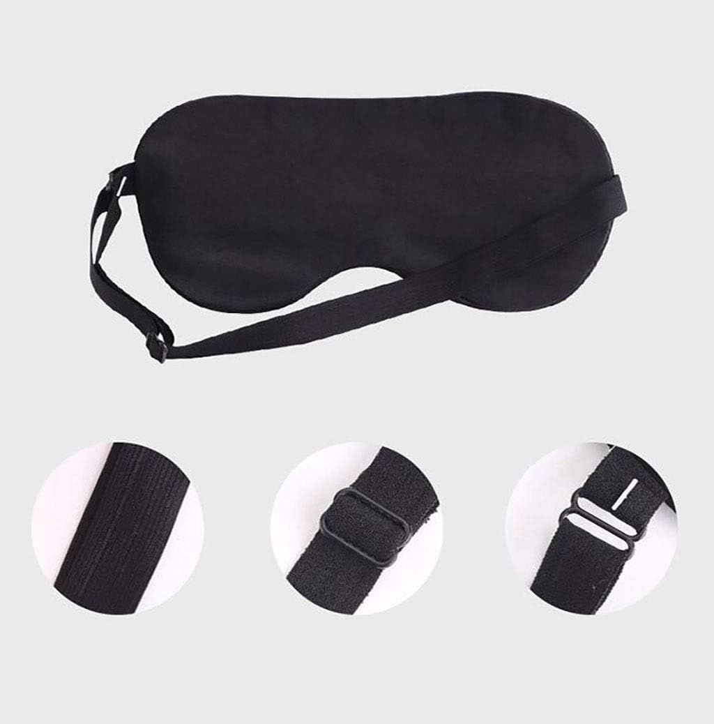 Shelf Sleep Mask Sleep Eye Mask Men's 3D Sleep Shading Double-sided Adjustable Breathable Travel Light Blindfold Men And Women Eye mask (Color : Pink),Colour:Gray (Color : Black)