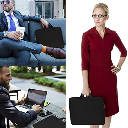 eWINNER Laptop Tablet Sleeve Case Slim Travel Men Women Handle Bag Durable Business Messenger Briefcases for MacBook Air Pro Retina - CaveHubs