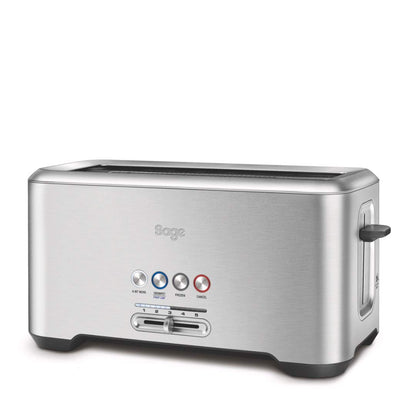 Breville Sage Bta730Uk The Bit More 4 Slice Long Slot Toaster - Silver"Min 1 year manufacturer warranty"