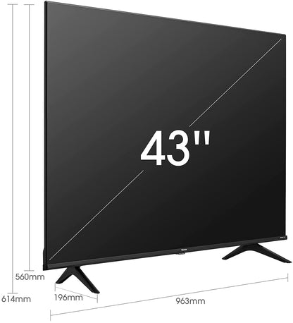 Hisense 43 Inch TV 2K FHD Smart TV With Dolby Vision HDR DTS Virtual X & WiFi - 43A4HD (2022-23)