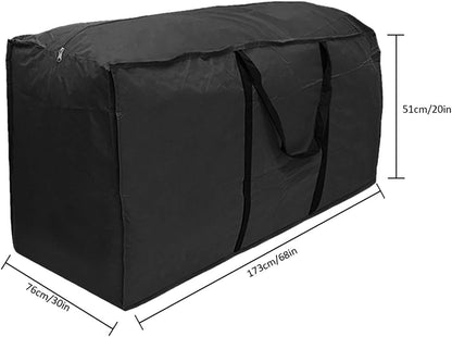 Furniture Cushion Storage Bag,Extra Large Outdoor Cushion Bag - Rectangular Protective Zippered Patio Furniture