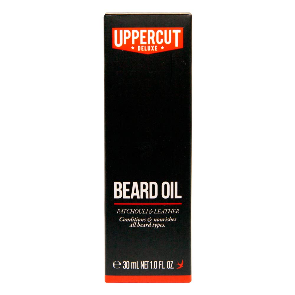 UPPERCUT DELUXE Conditioning Beard Oil, Patchouli & Leather Scent, 1 fl. oz.