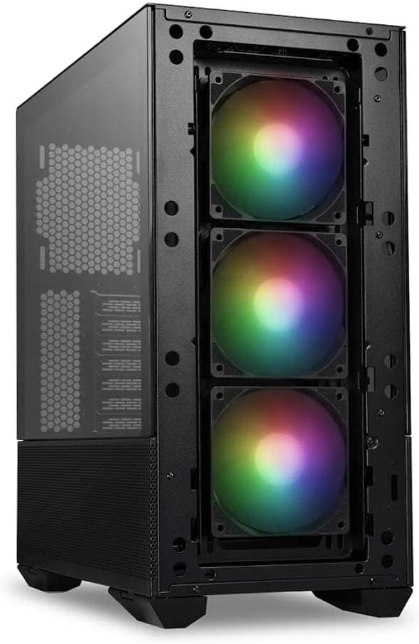 Lian-Li LAN2MRX Tempered Glass Atx Case, Black