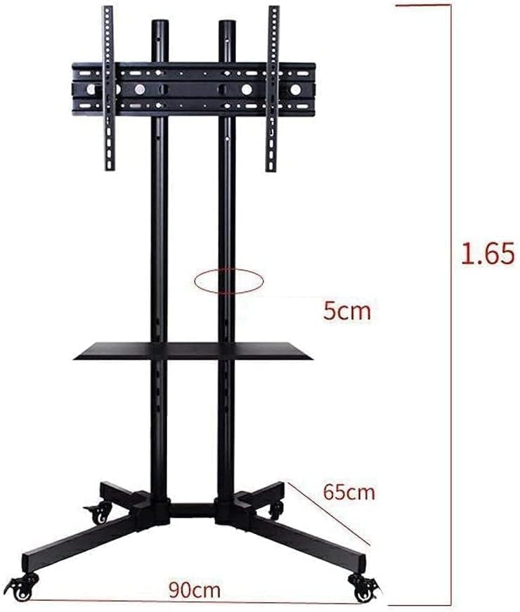 SKY-TOUCH Mobile TV stand TV cart with Mount On Lockable Wheels For LED and LCD Screen