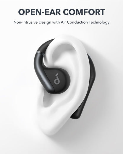 soundcore by Anker, AeroFit Open-Ear Headphones, Ultra Comfort, Snug Fit, Ergonomic Ear Hook, Balanced Sound, IPX7 Waterproof, 42H Playtime, Bluetooth 5.3, App Control, Clear Calls, Wireless Earbuds