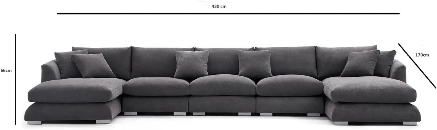 Comfynest Sectional Modular Sofa for a Simple and Cozy Living Room Setting