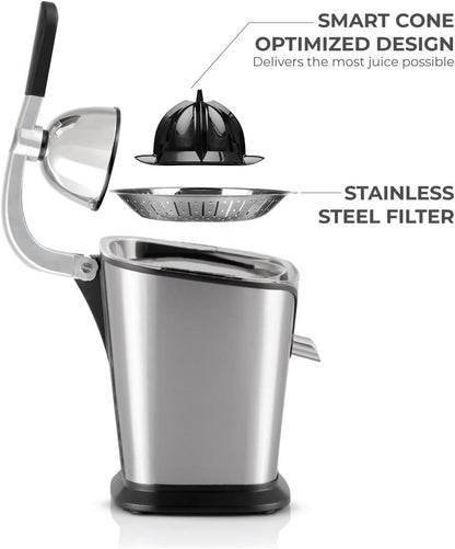 Muller Koch MK-6051 Citrus Juicer (160W, Stainless Steel, Quiet Motor)