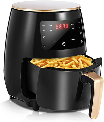 Jinou Airfryer 8L – Non-Stick bucket & Digital Temperature Control – The smart fryer Ideal for Frying, Grilling, Roasting, Baking, & Toasting Vegetables, French Fries, Chicken, Meat, and Fish