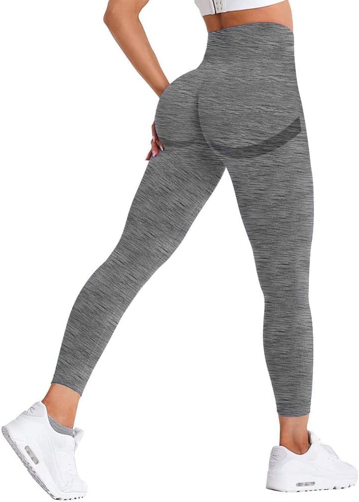 VITION High Waisted Leggings for Women Scrunch Butt Lifting TIK Tok Yoga Pants,Workout Anti Cellulite Tummy Control Tights