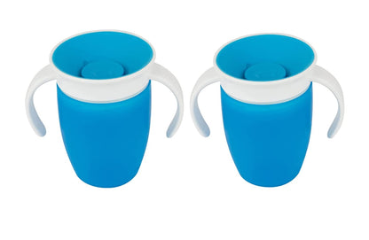 7oz Miracle® 360° Trainer Cup - 2pk (Blue/Green)