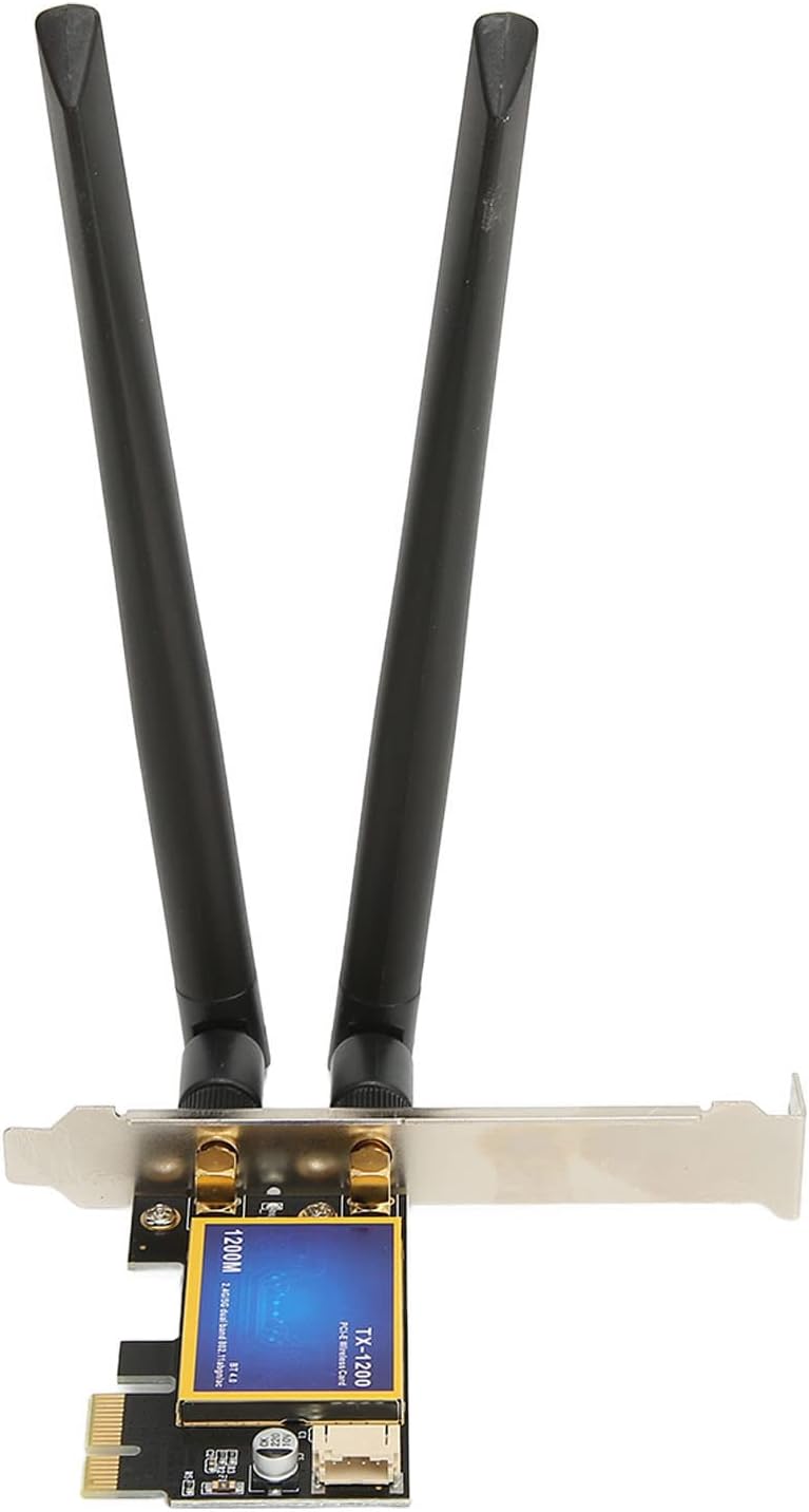 1200Mbps PCI E WiFi Card, 4.0 Wireless Adapter, Dual Band WiFi Card Adapter for Gaming, Streaming