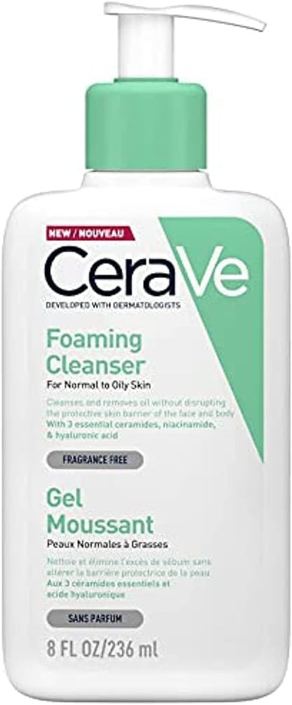 CeraVe Foaming Facial Cleanser, Normal to Oily Skin 12 fl. oz