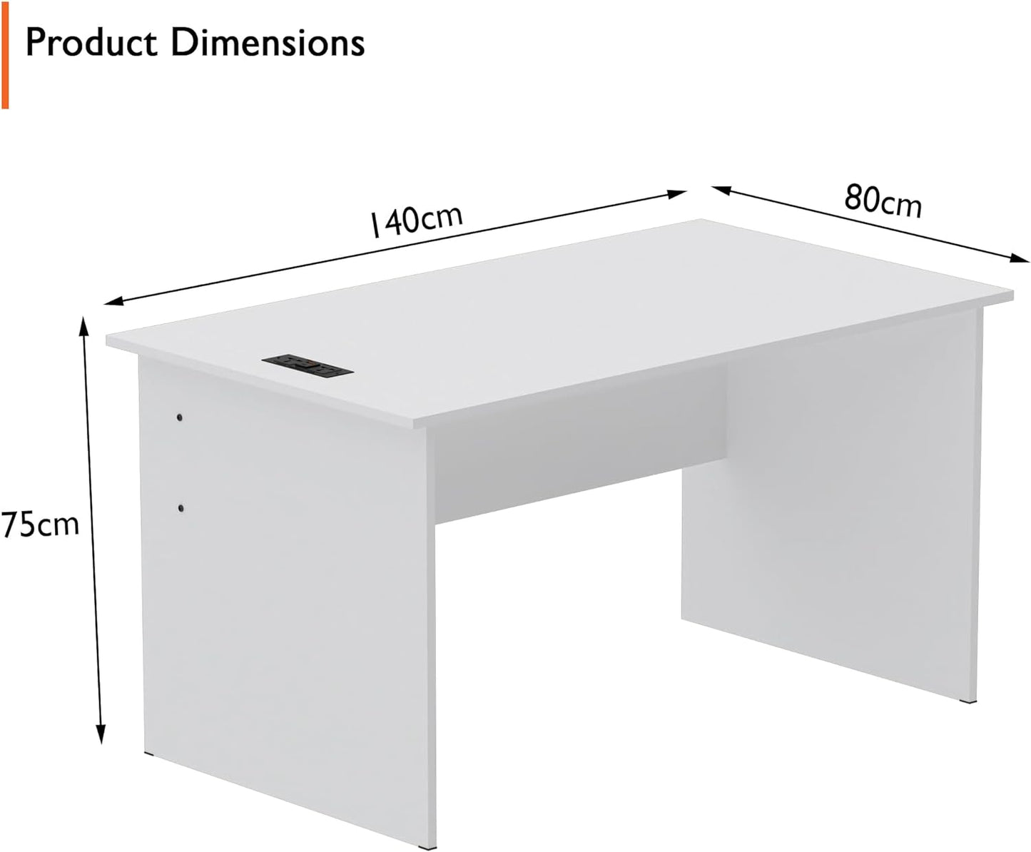 Mahmayi Writing Desk, MP1 160x80 Modern Wood Writing Table with Mobile Drawers - Versatile Corner Desk, Stylish and Functional Home Office Furniture - Oak (160cm With Drawer)